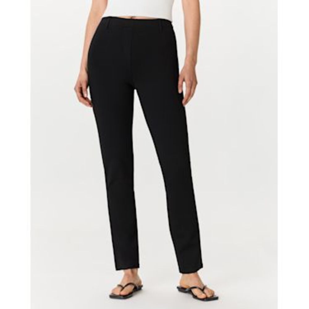 NWT Quince Womens Ultra-Stretch Ponte Straight Leg Pants Black M